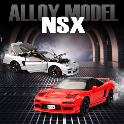 1/32 Honda Acura NSX NA1 JDM Racing Toy Car for Kid Diecast Vehicle Miniature Model Pull Back Sound Light Collection Gift Boys