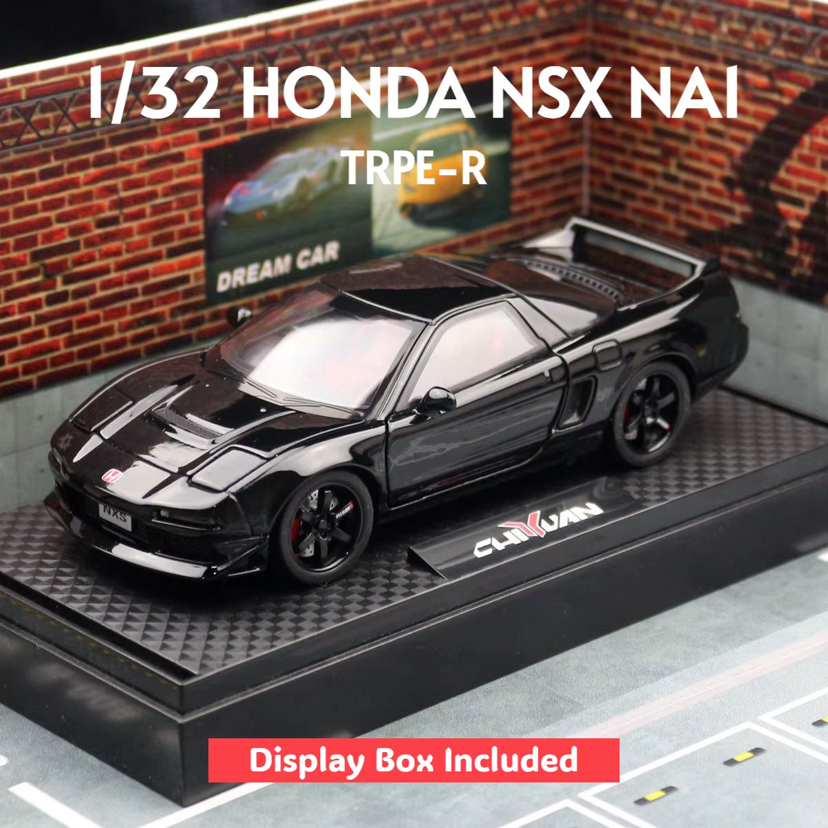 1/32 Honda Acura NSX NA1 JDM Racing Toy Car for Kid Diecast Vehicle Miniature Model Pull Back Sound Light Collection Gift Boys